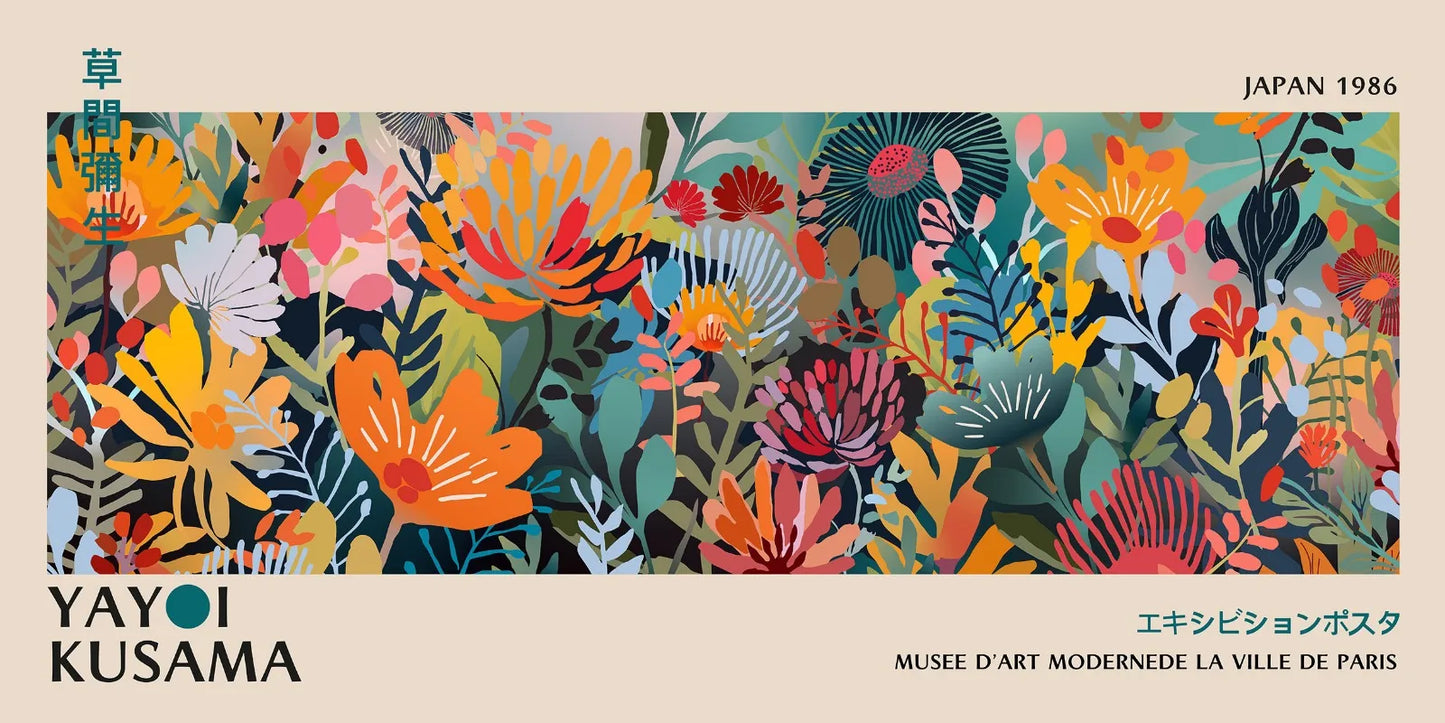Tableau Paysage Japon Fleurs